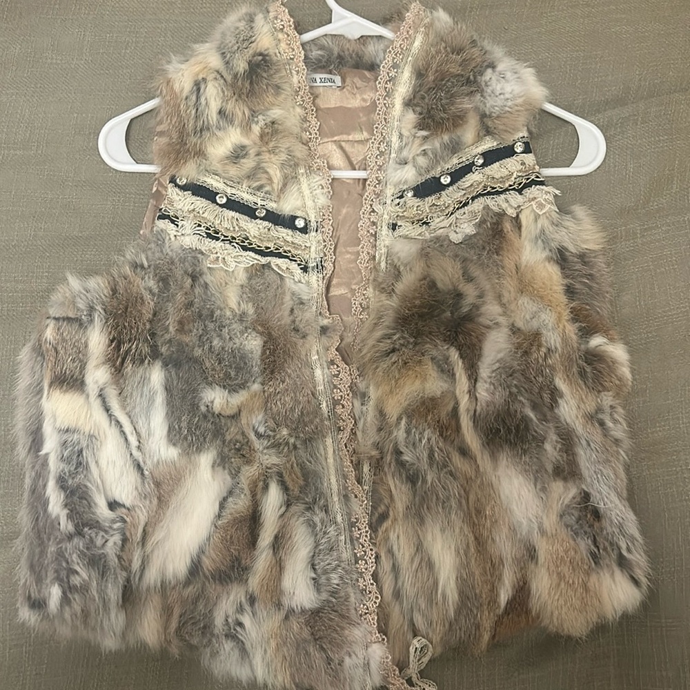 100% Real Fur Rabbit Fur Vest